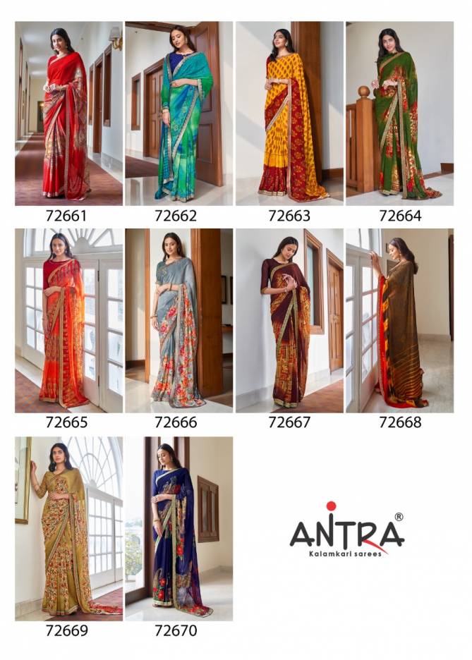ANTRA SAVERA Latest Designer Fancy Regular Casual Wear Weightless printed saree Collection